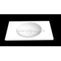 Round pure acrylic white integral washbasin for cabinet